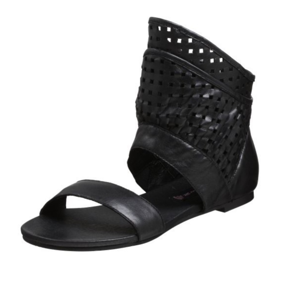 Steven by Steve Madden Benza Perforated Ankle Cuff Sandal - (size 6.5)